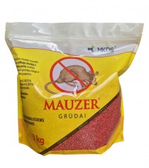 Mauzer grūdai pelių ir žiurkių naikinimui, 3 kg